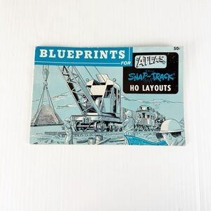 Vintage Blueprints for Atlas Snap Track HO Layouts Train Booklet Book